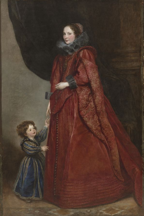 A Genoese Lady with Her Child by Anthony van Dyck