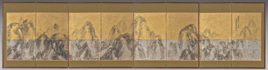 Seventy-Two Peaks Under the Blue Sky with Mount Furong by Matsumura Goshun